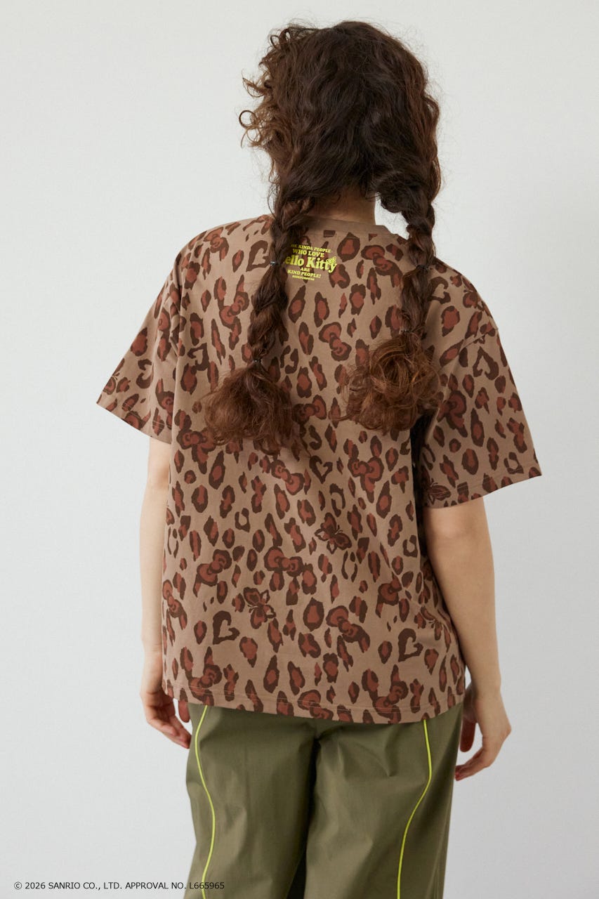 (HELLO KITTY) Face Tシャツ 柄BEG S