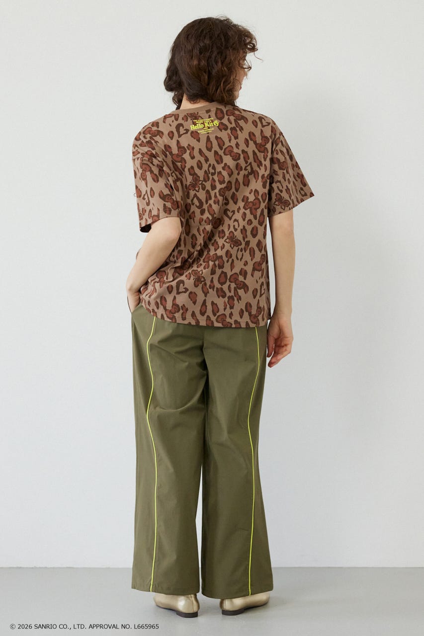 (HELLO KITTY) Face Tシャツ 柄BEG S