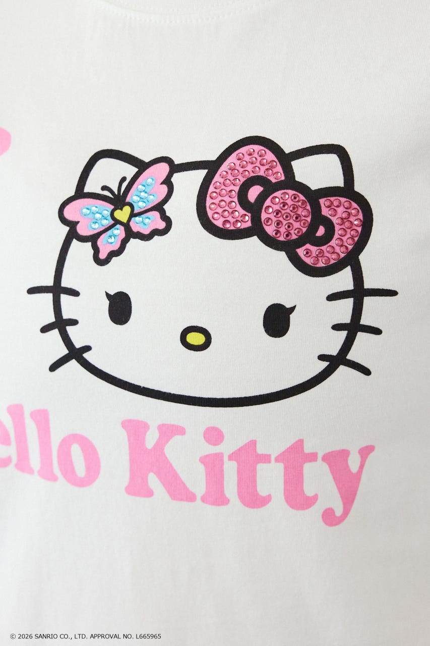 (HELLO KITTY) Face Tシャツ O/WHT M