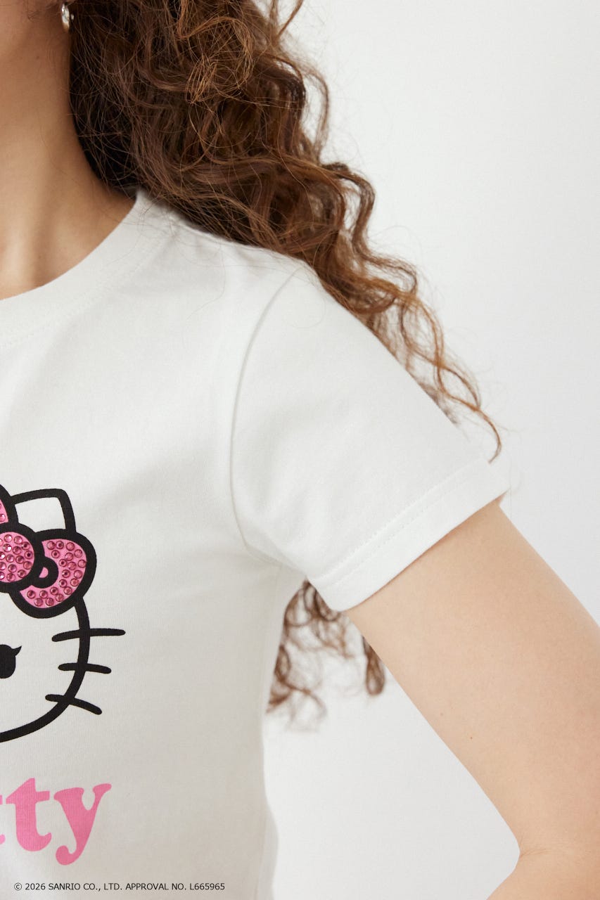 (HELLO KITTY) Face Tシャツ O/WHT M
