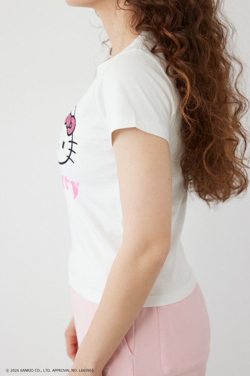 (HELLO KITTY) Face Tシャツ O/WHT M