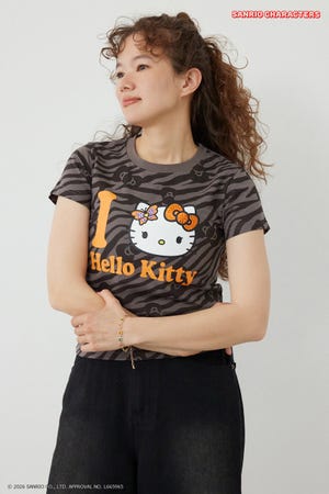 (HELLO KITTY) Face Tシャツ