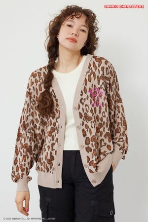 (HELLO KITTY)パターンカーディガン