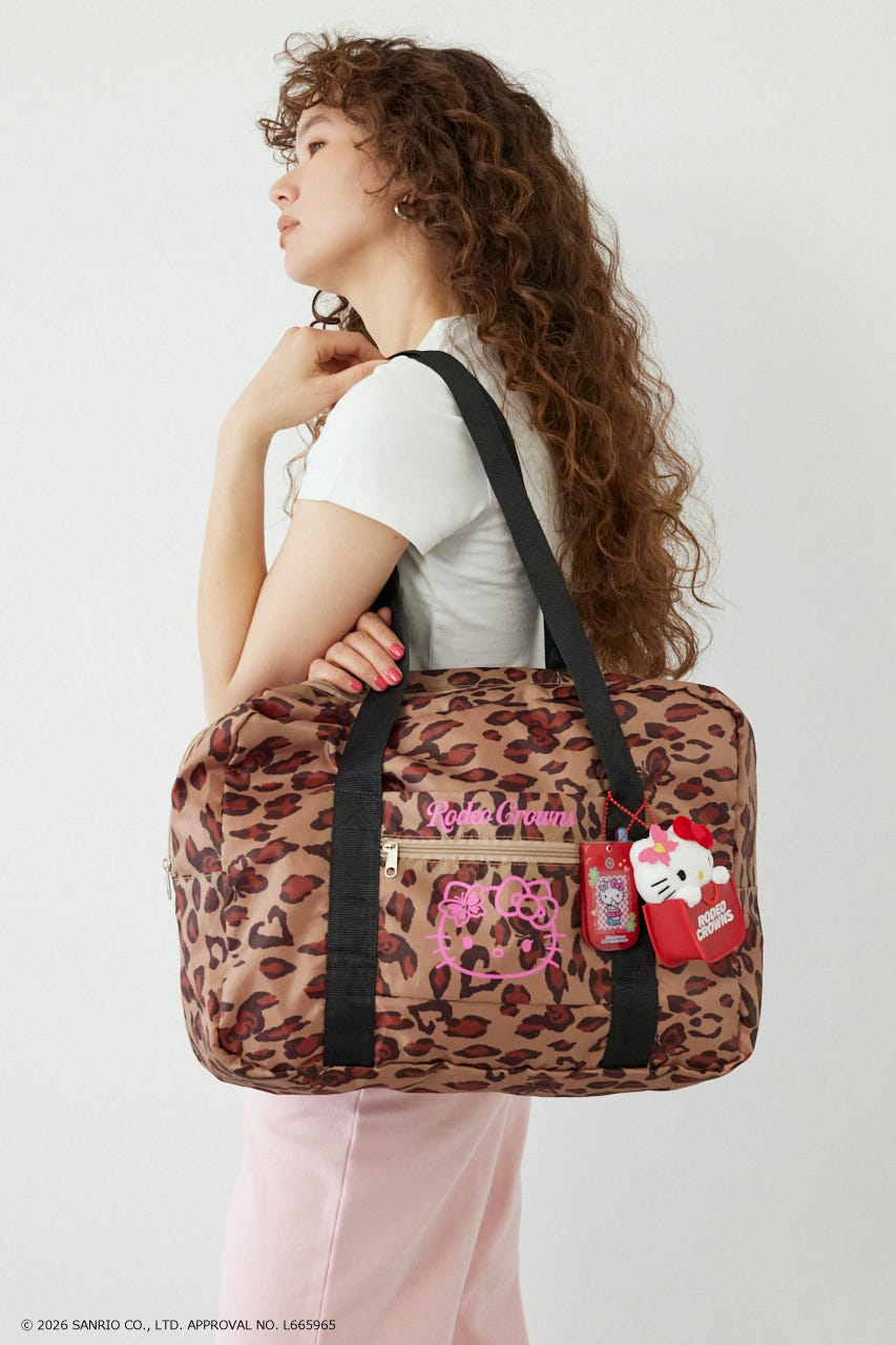 (HELLO KITTY)トラベルバッグ 柄BRN FREE
