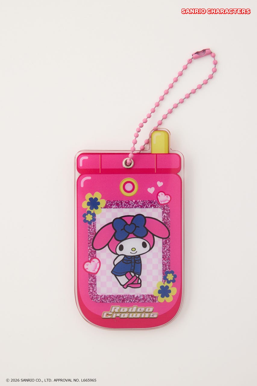 (サンリオキャラクターズ) ガラケーミラーチャーム 柄PNK FREE
