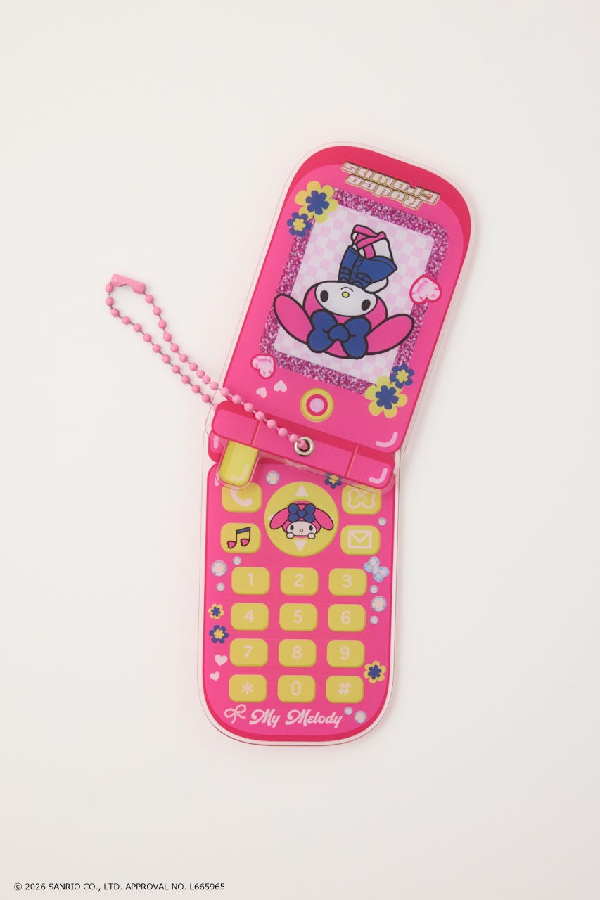 (サンリオキャラクターズ) ガラケーミラーチャーム 柄PNK FREE
