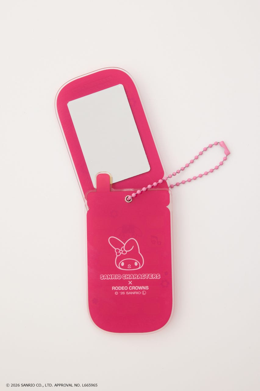 (サンリオキャラクターズ) ガラケーミラーチャーム 柄PNK FREE