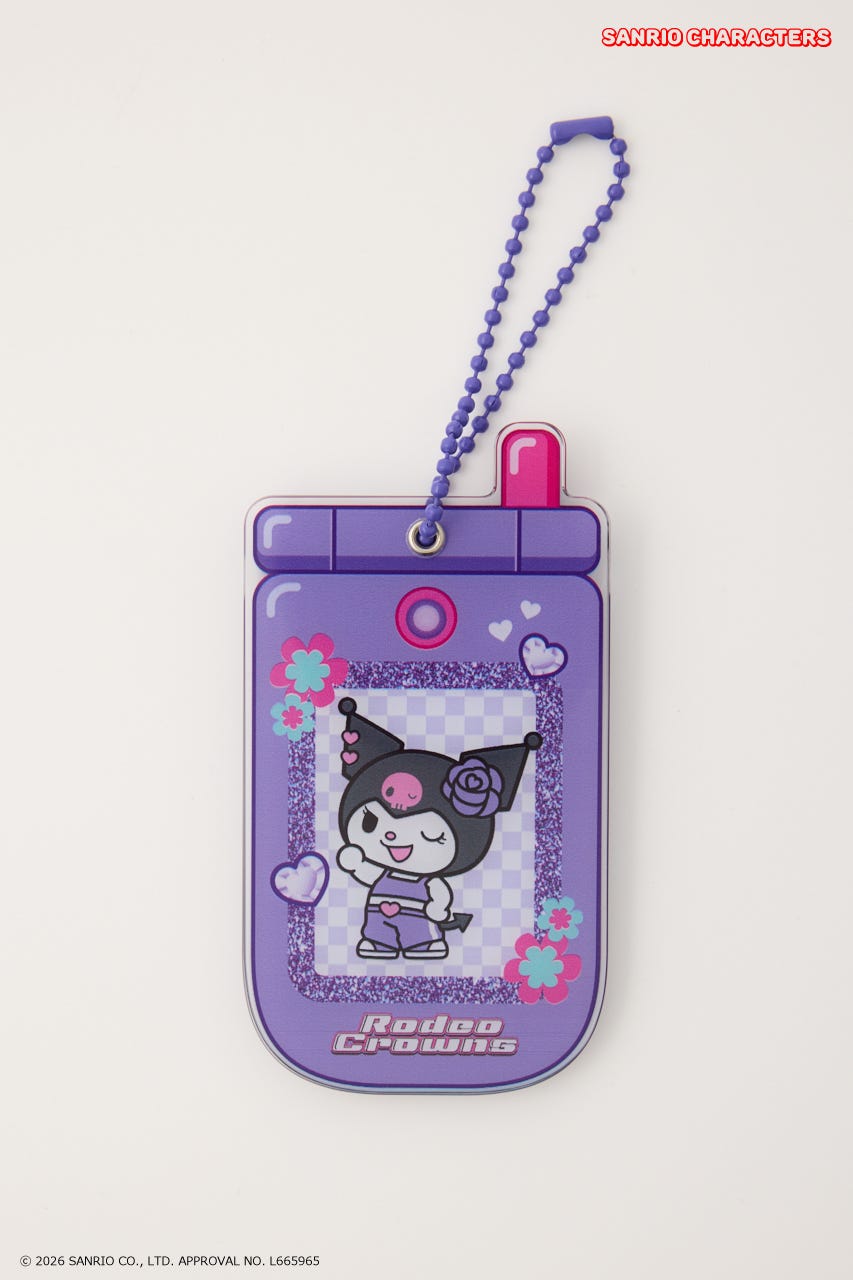 (サンリオキャラクターズ) ガラケーミラーチャーム 柄PUR FREE