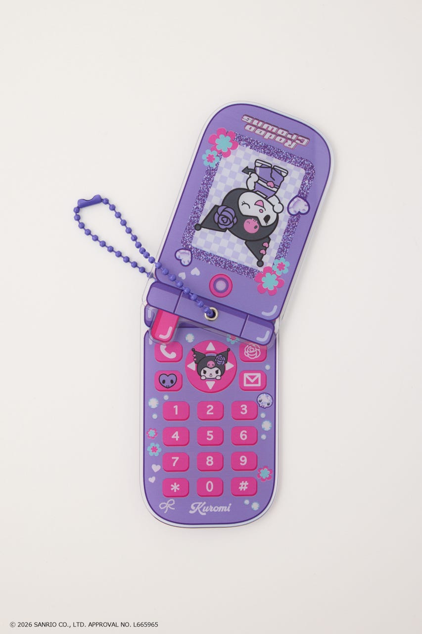 (サンリオキャラクターズ) ガラケーミラーチャーム 柄PUR FREE