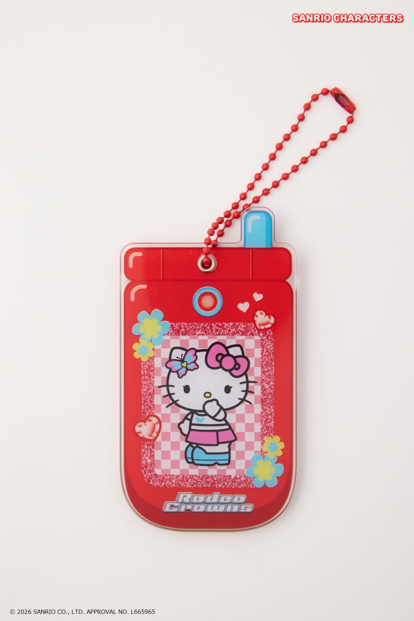 (サンリオキャラクターズ) ガラケーミラーチャーム 柄RED FREE