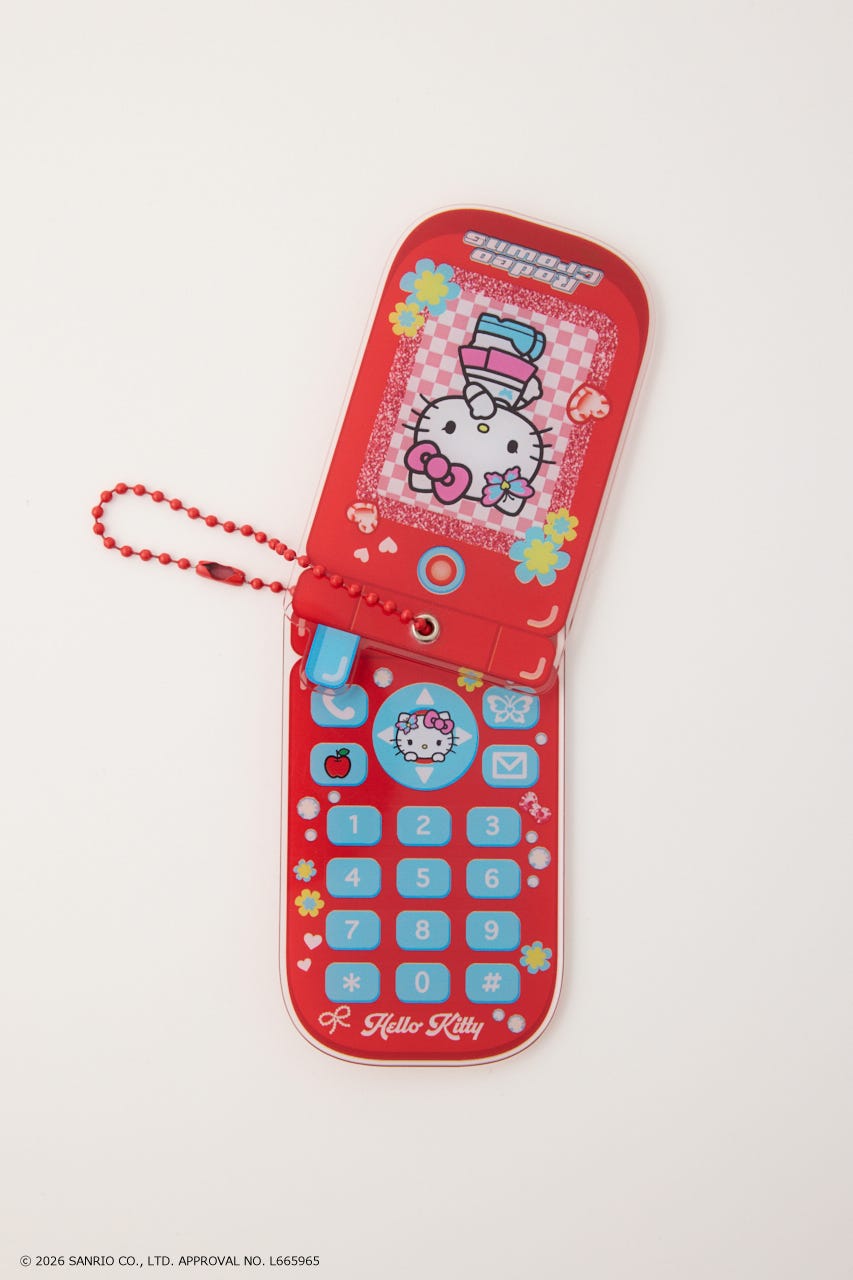 (サンリオキャラクターズ) ガラケーミラーチャーム 柄RED FREE