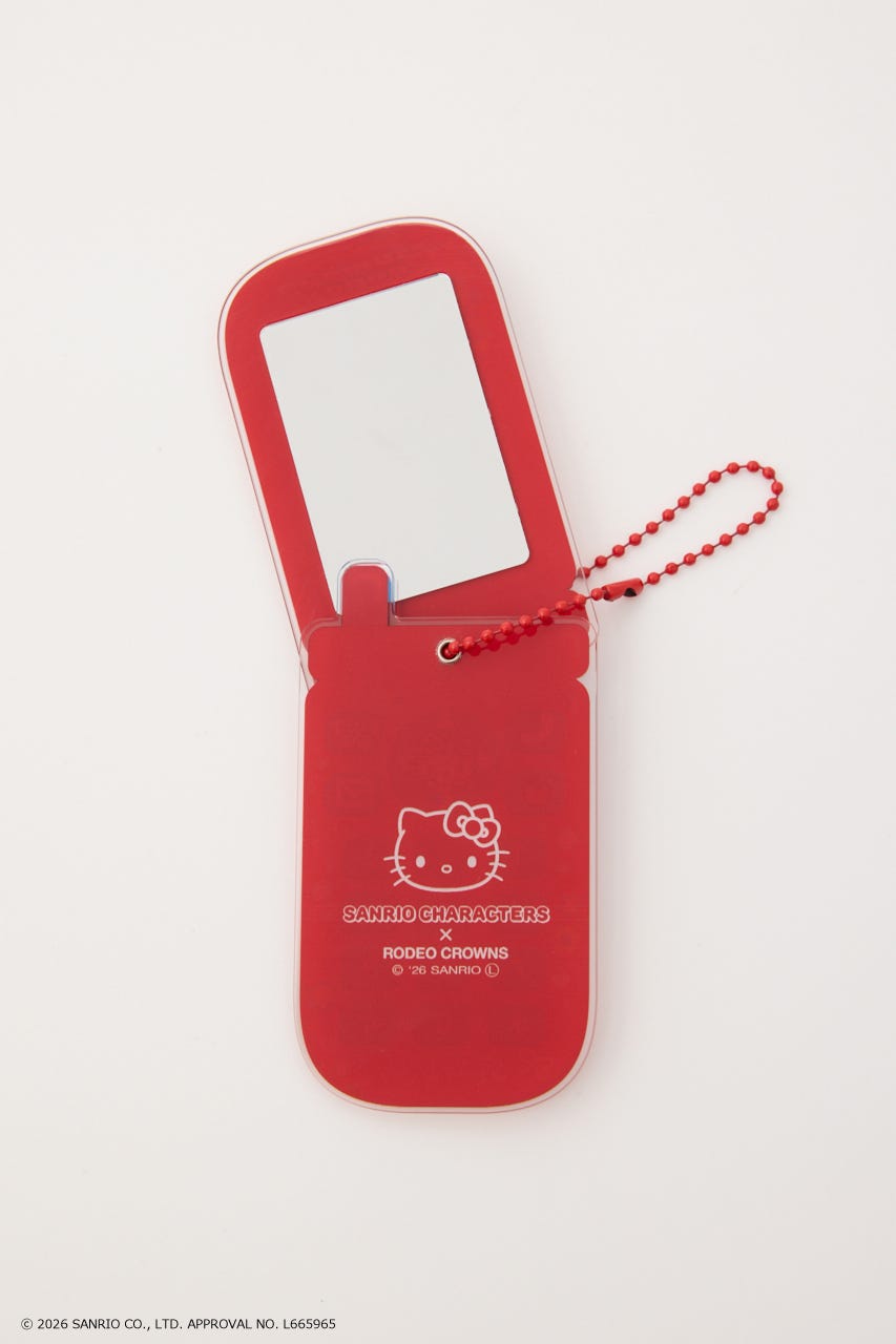(サンリオキャラクターズ) ガラケーミラーチャーム 柄RED FREE