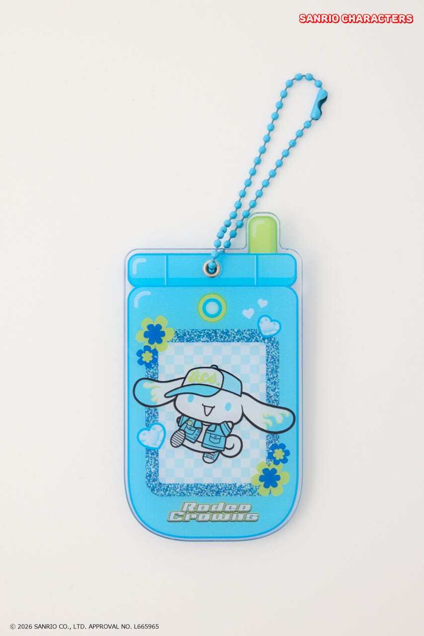 (サンリオキャラクターズ) ガラケーミラーチャーム 柄SAX FREE