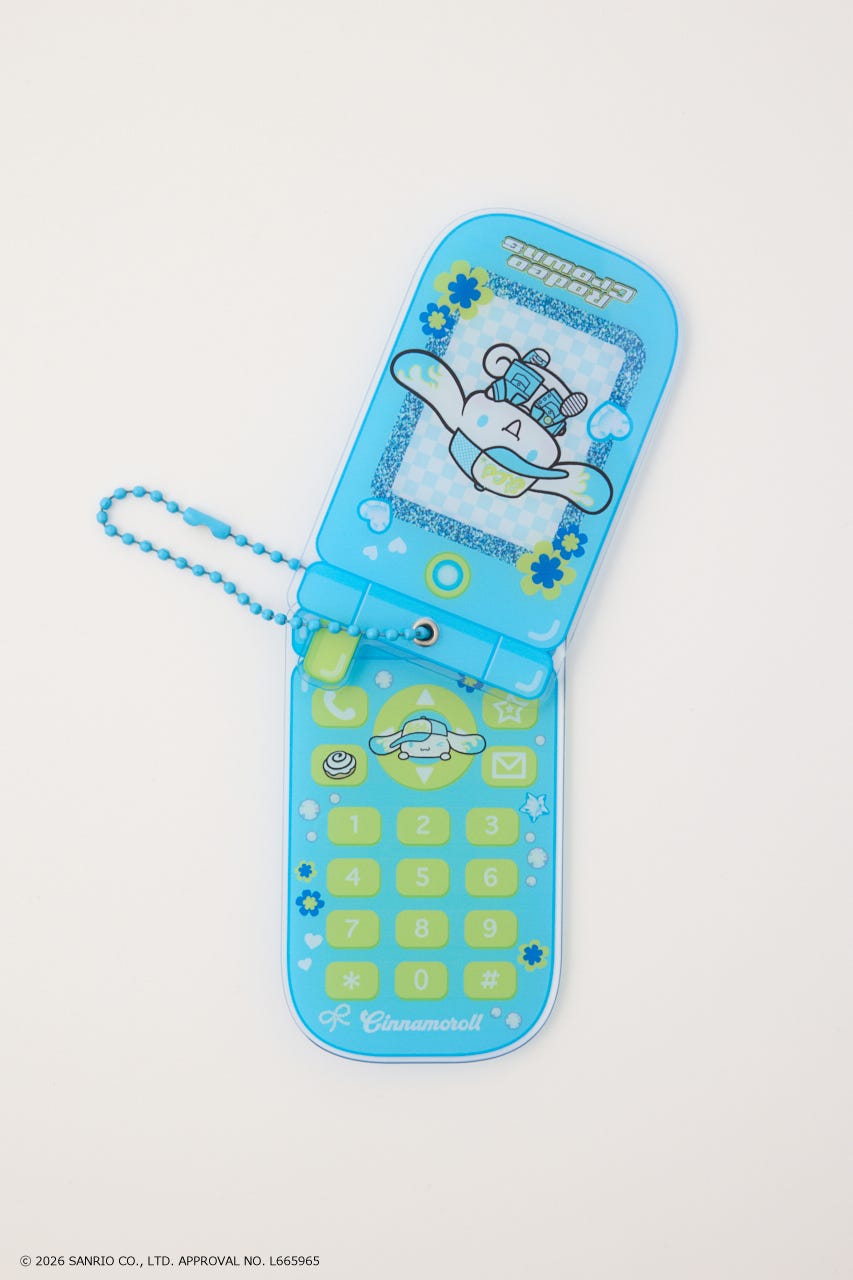 (サンリオキャラクターズ) ガラケーミラーチャーム 柄SAX FREE