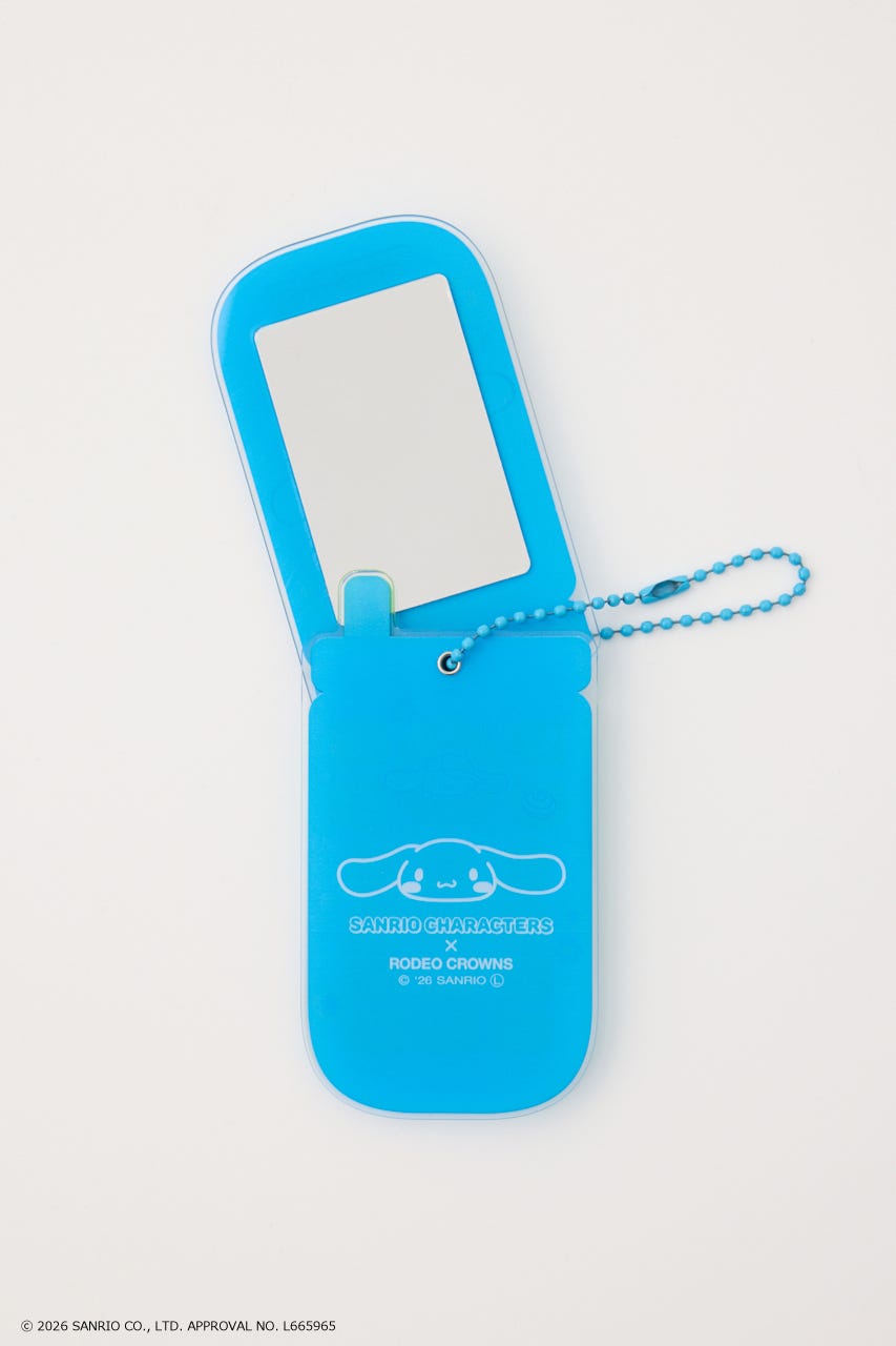(サンリオキャラクターズ) ガラケーミラーチャーム 柄SAX FREE