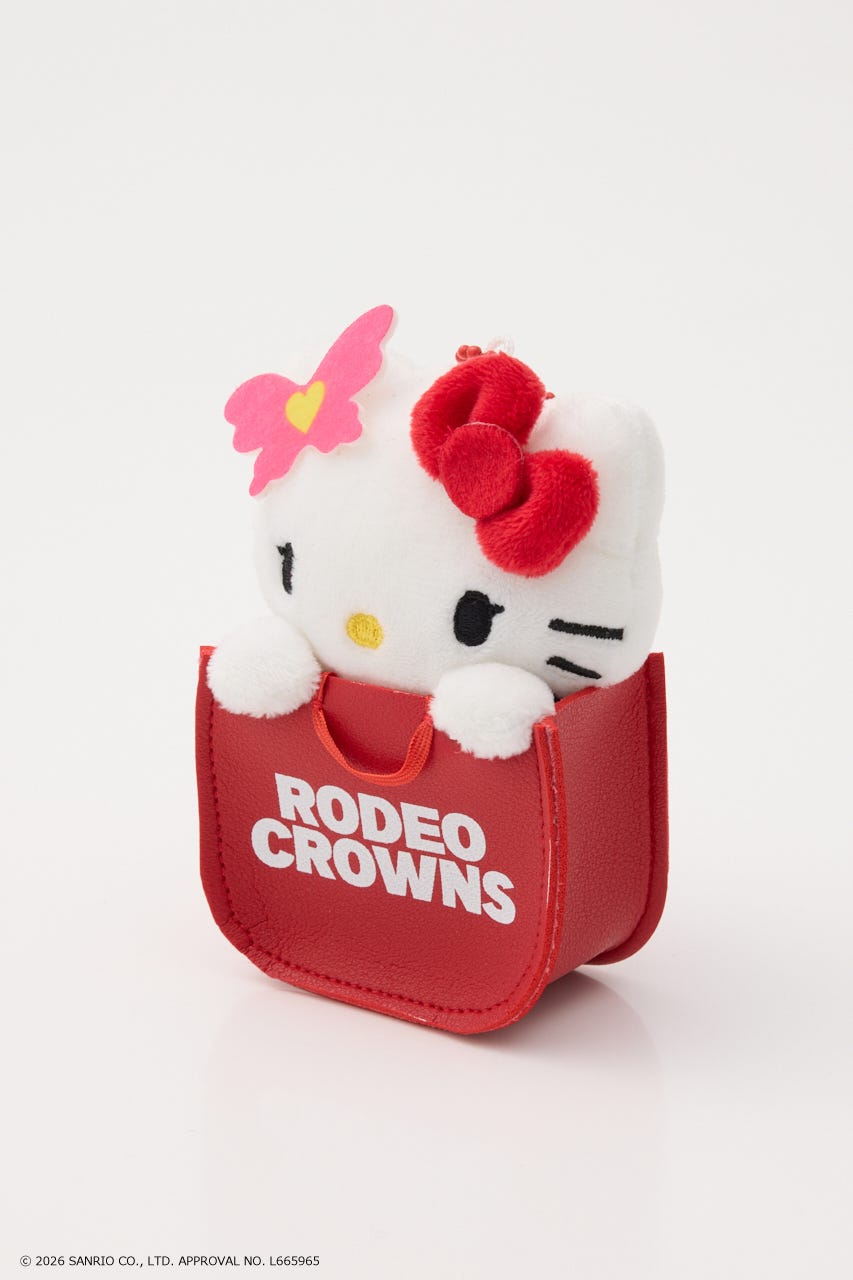 (サンリオキャラクターズ)バッグマスコットホルダー 柄RED FREE