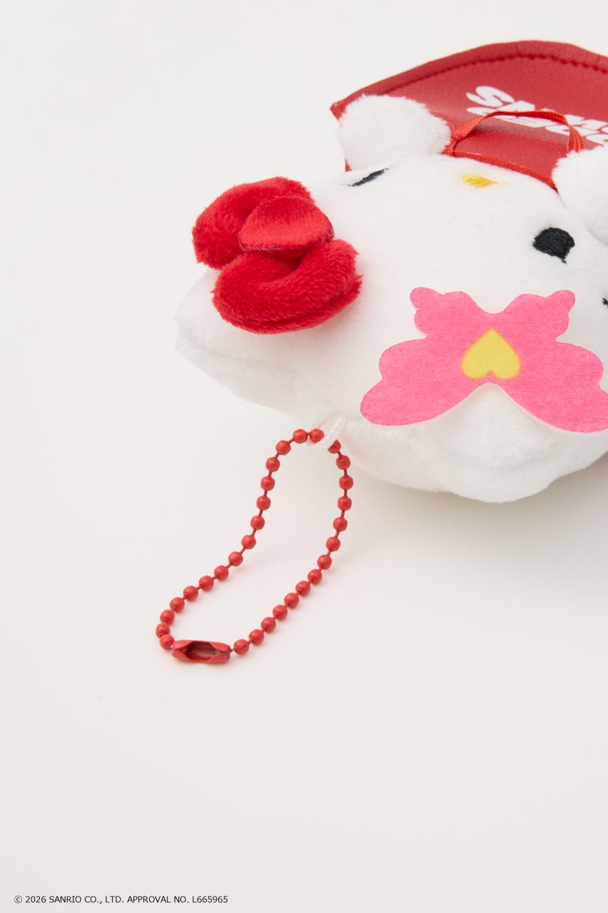 (サンリオキャラクターズ)バッグマスコットホルダー 柄RED FREE
