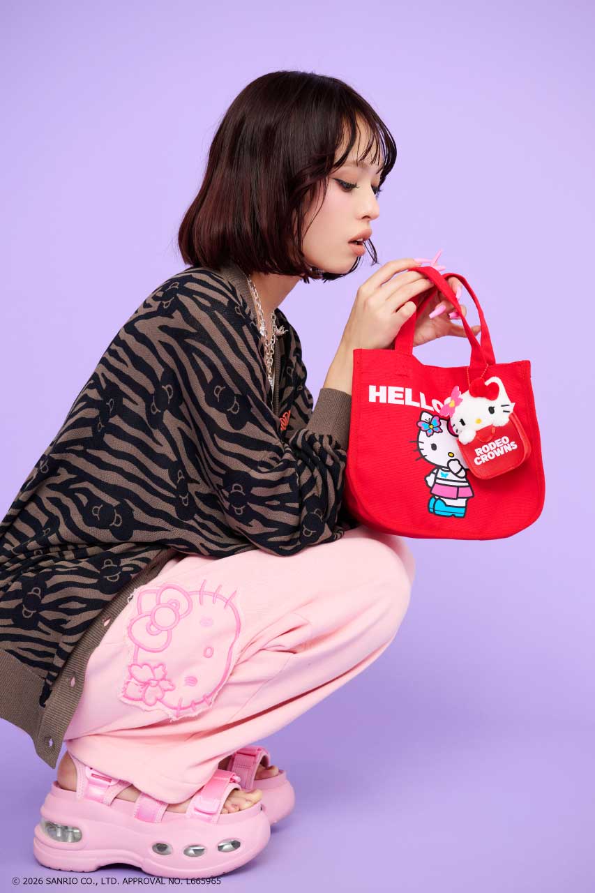 (サンリオキャラクターズ)バッグマスコットホルダー 柄RED FREE