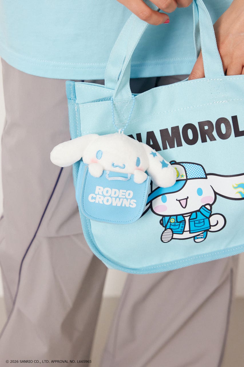 (サンリオキャラクターズ)バッグマスコットホルダー 柄SAX FREE