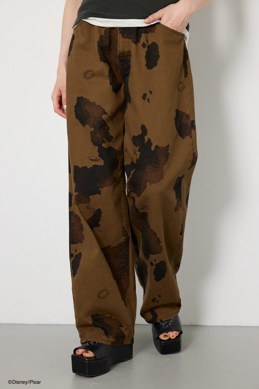 (TOY STORY)COW PATTERN パンツ 柄BRN S