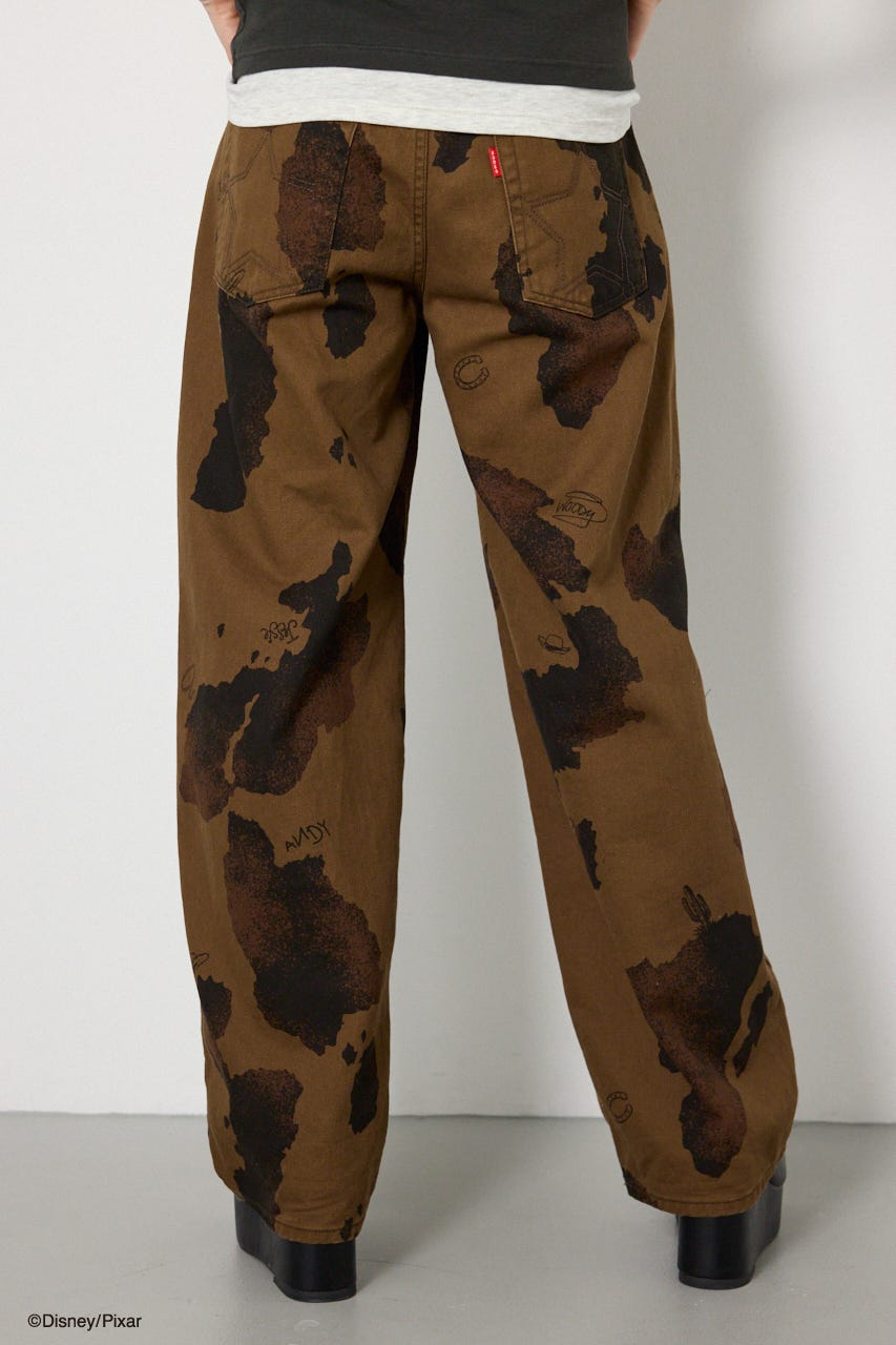 (TOY STORY)COW PATTERN パンツ 柄BRN S