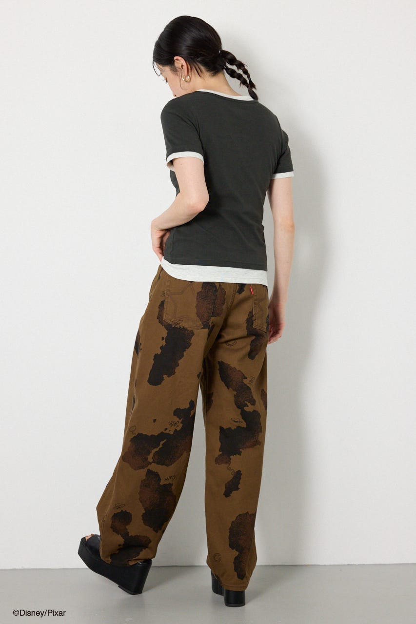 (TOY STORY)COW PATTERN パンツ 柄BRN S