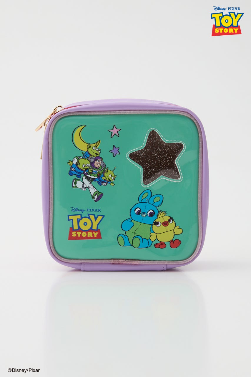 (TOY STORY)ボックスポーチ 柄PUR FREE