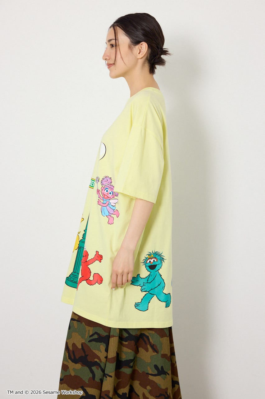 (SESAME STREET)Tワンピース L/YEL FREE