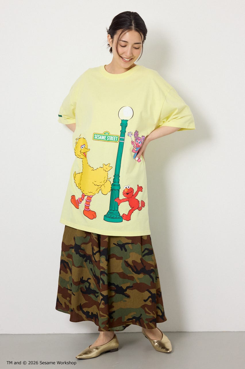 (SESAME STREET)Tワンピース L/YEL FREE