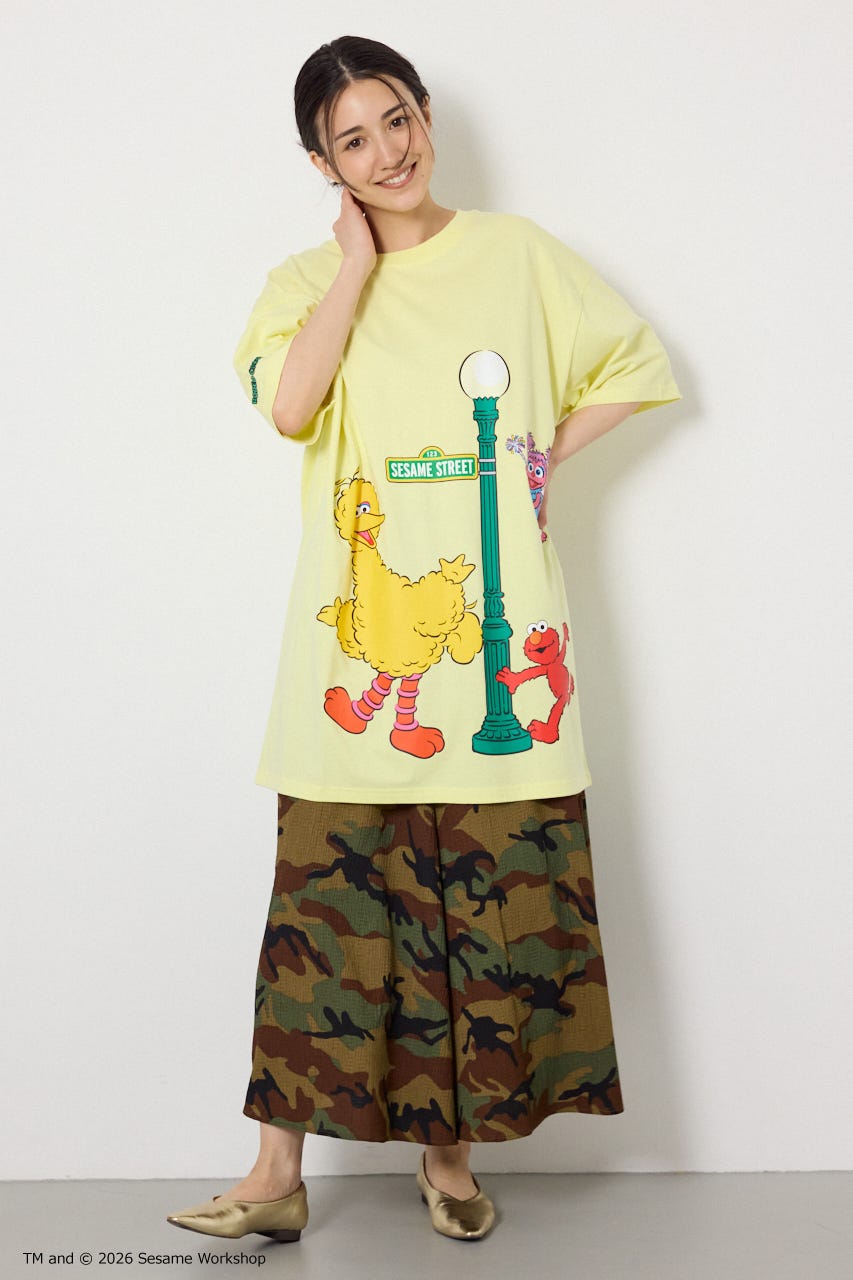 (SESAME STREET)Tワンピース L/YEL FREE