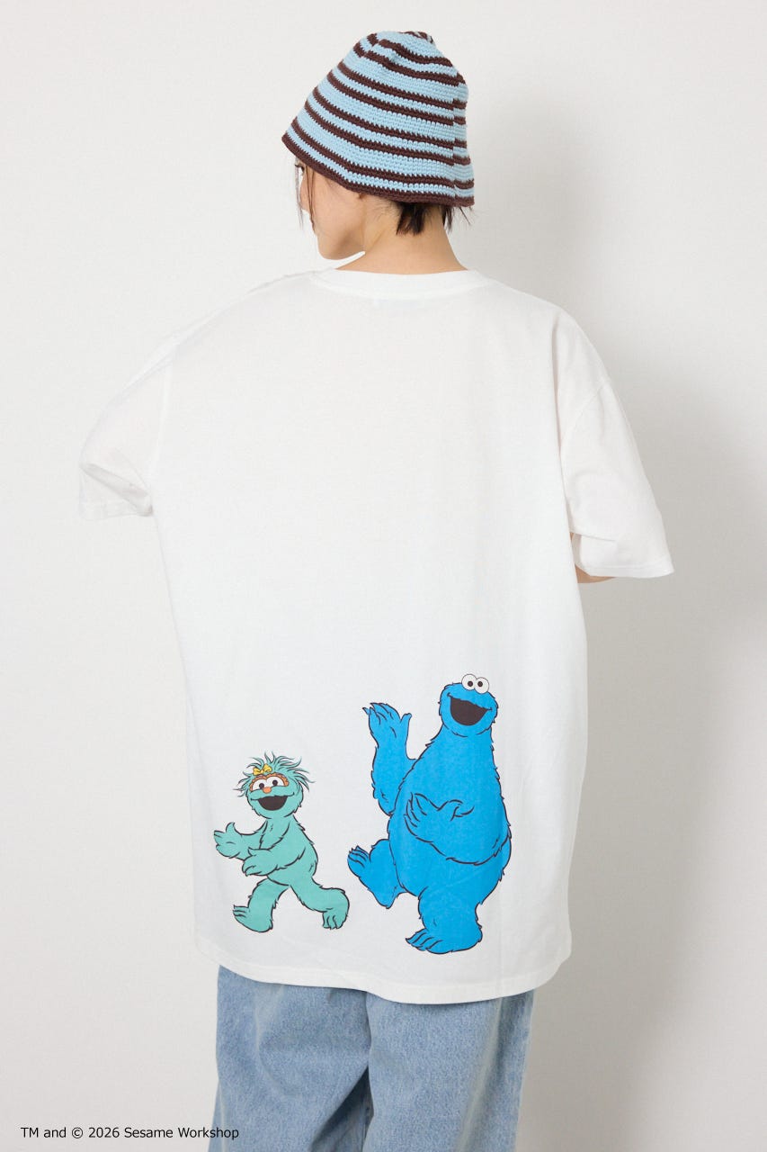 (SESAME STREET)Tワンピース O/WHT FREE