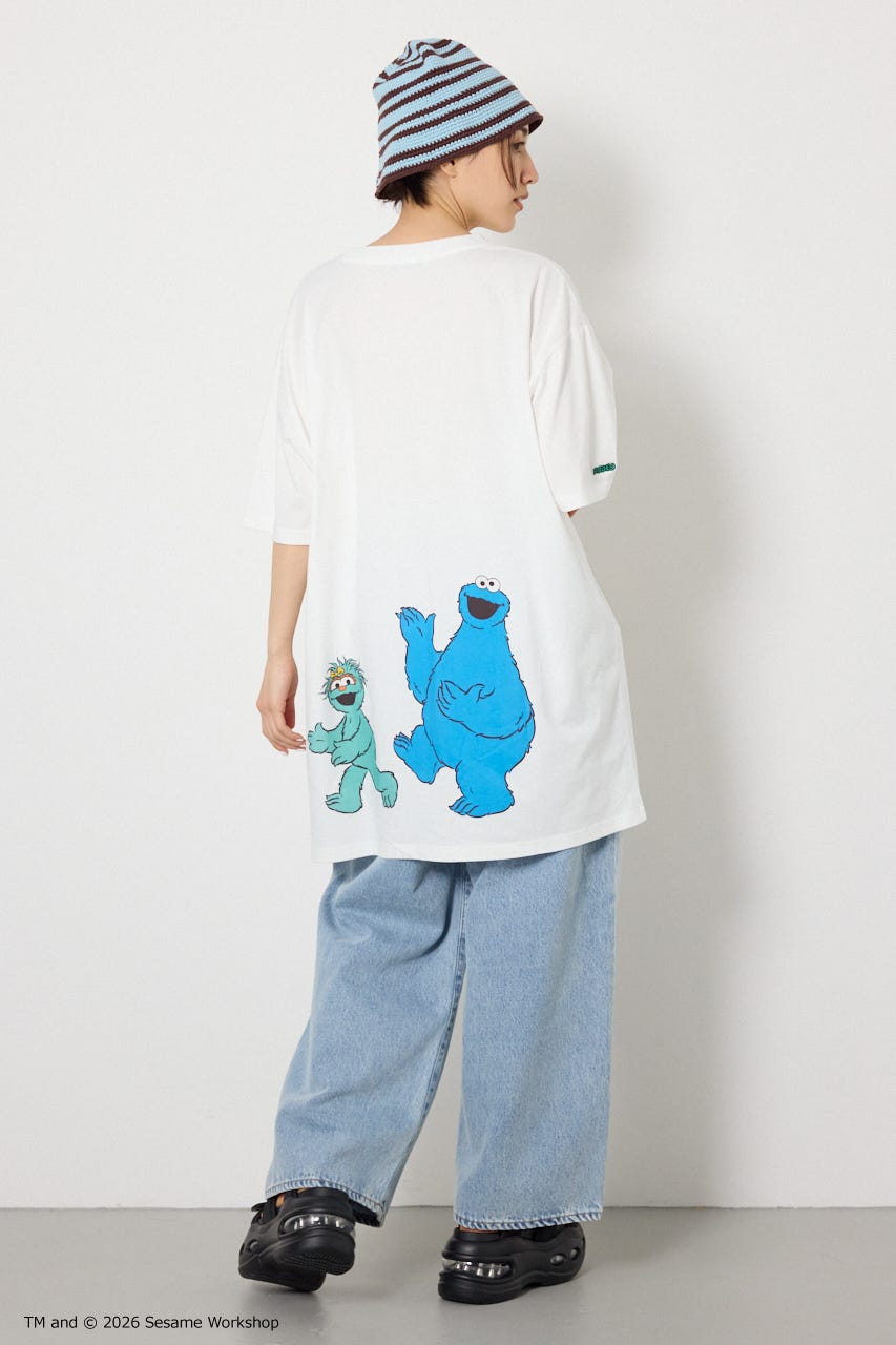 (SESAME STREET)Tワンピース O/WHT FREE