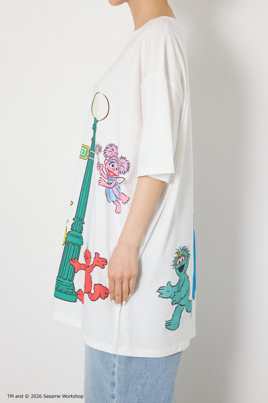 (SESAME STREET)Tワンピース O/WHT FREE