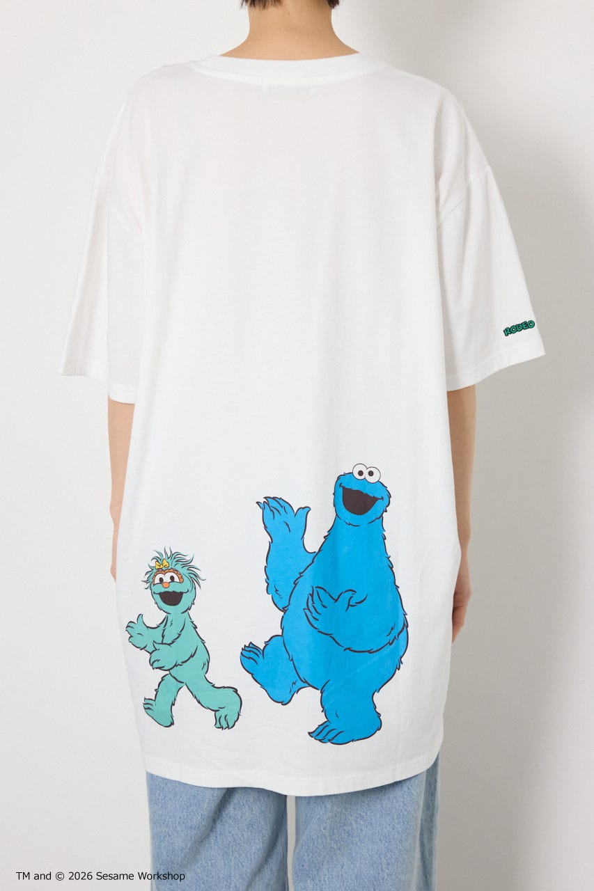 (SESAME STREET)Tワンピース O/WHT FREE