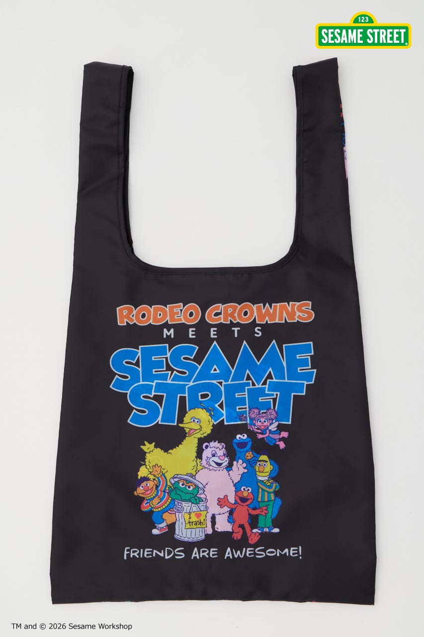 (SESAME STREET) エコバッグ BLK FREE