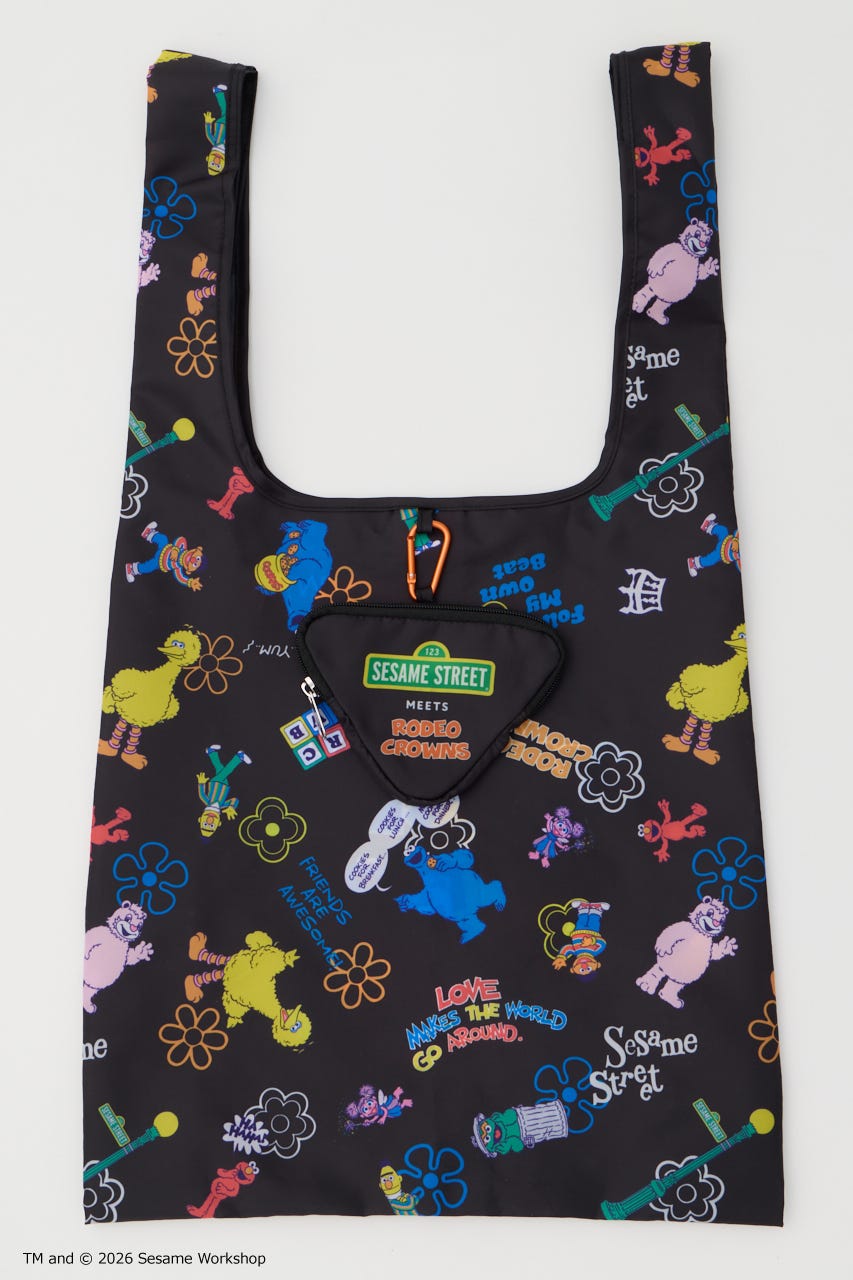 (SESAME STREET) エコバッグ BLK FREE