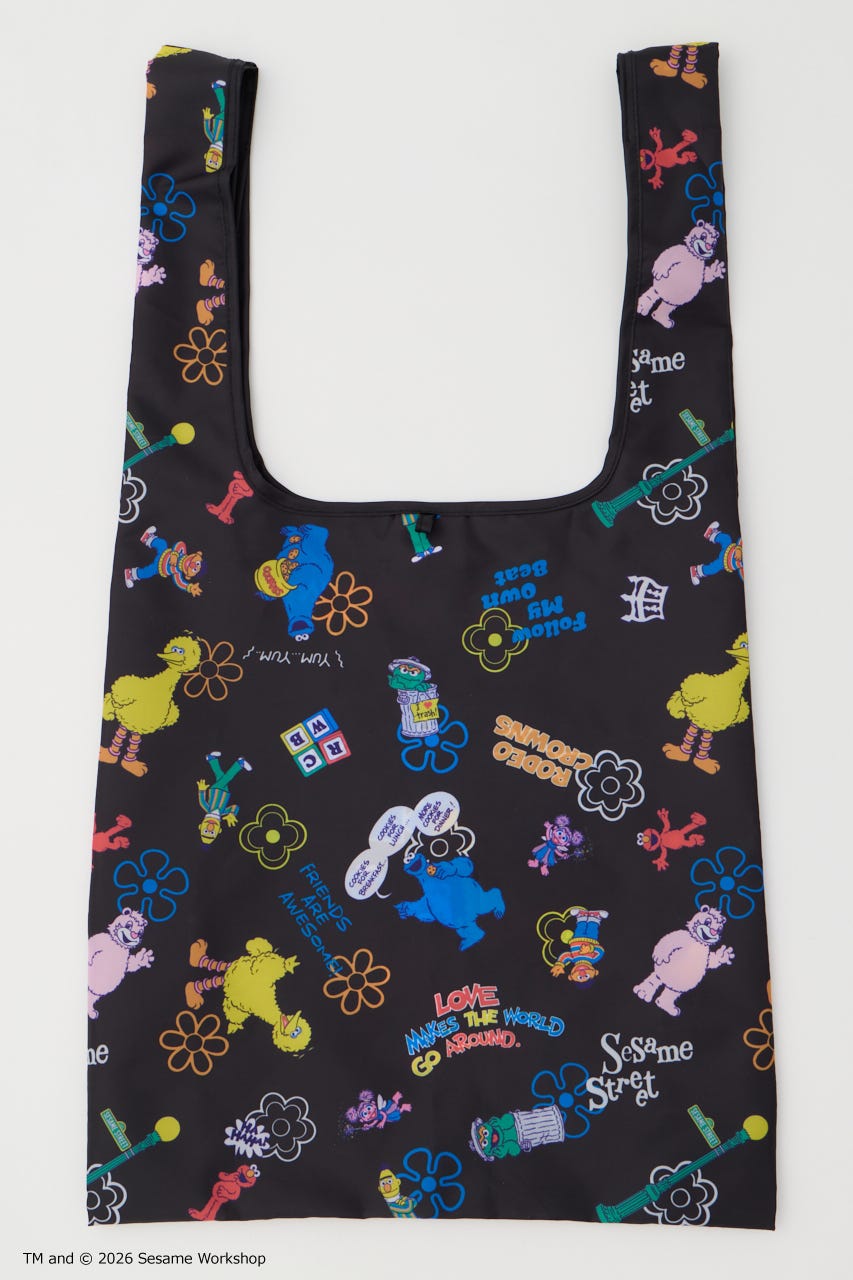 (SESAME STREET) エコバッグ BLK FREE