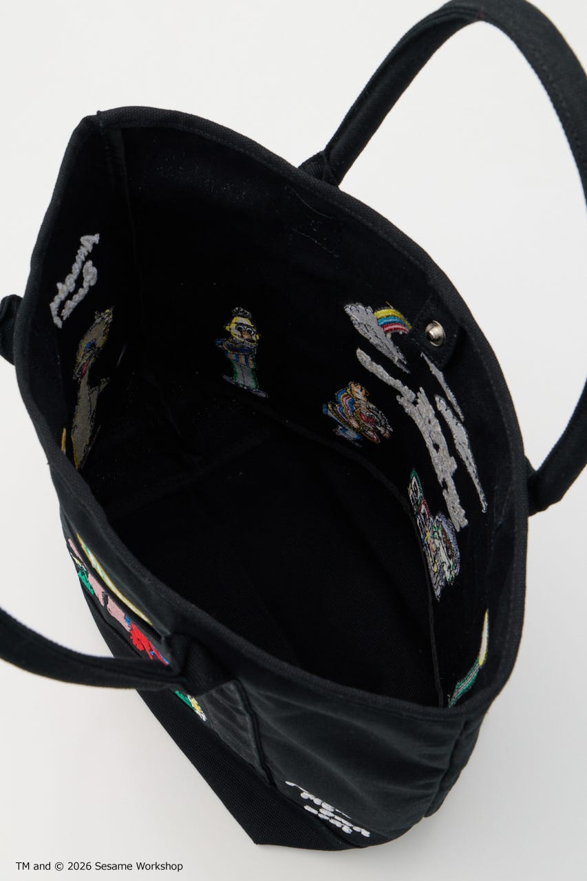 (SESAME STREET) FRIEND TOTE BLK FREE