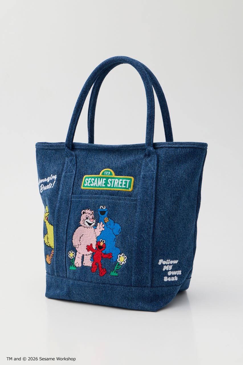 (SESAME STREET) FRIEND TOTE BLU FREE