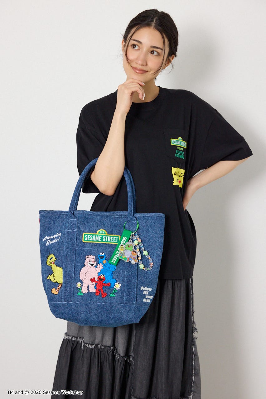 (SESAME STREET) FRIEND TOTE BLU FREE