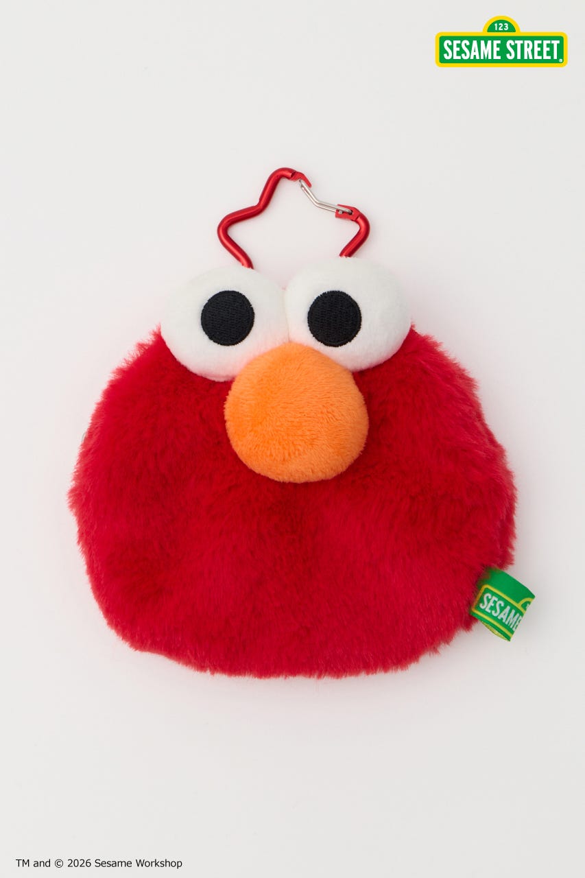 (SESAME STREET) フェイスポーチ RED FREE