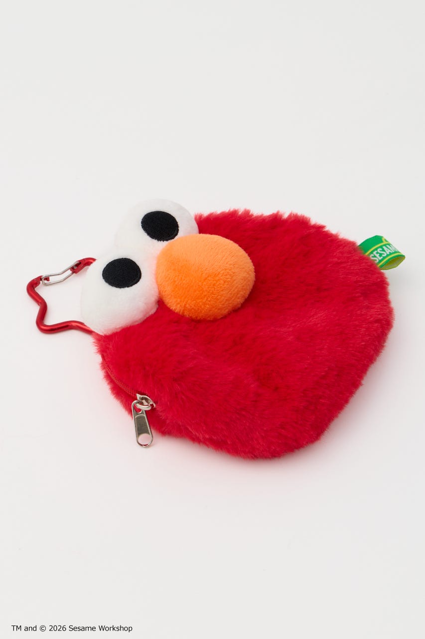 (SESAME STREET) フェイスポーチ RED FREE
