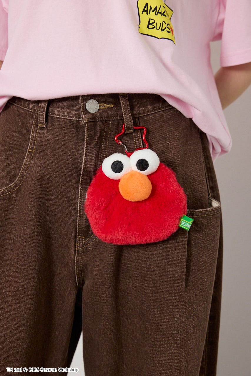 (SESAME STREET) フェイスポーチ RED FREE