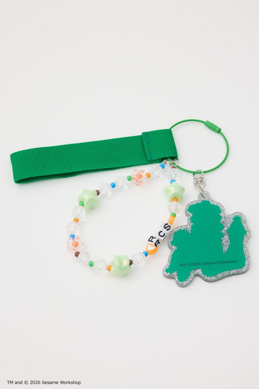 (SESAME STREET) ストラップキーホルダー GRN FREE