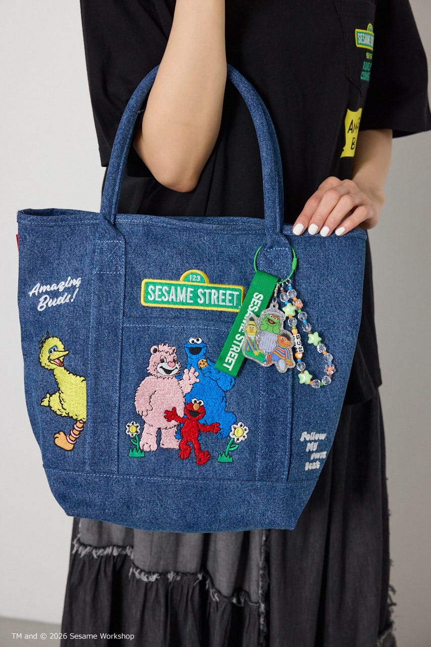 (SESAME STREET) ストラップキーホルダー GRN FREE