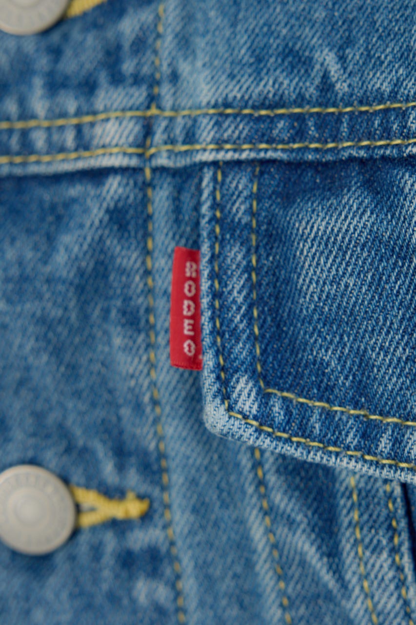 ビッグリボンデニムジャケット BLU FREE