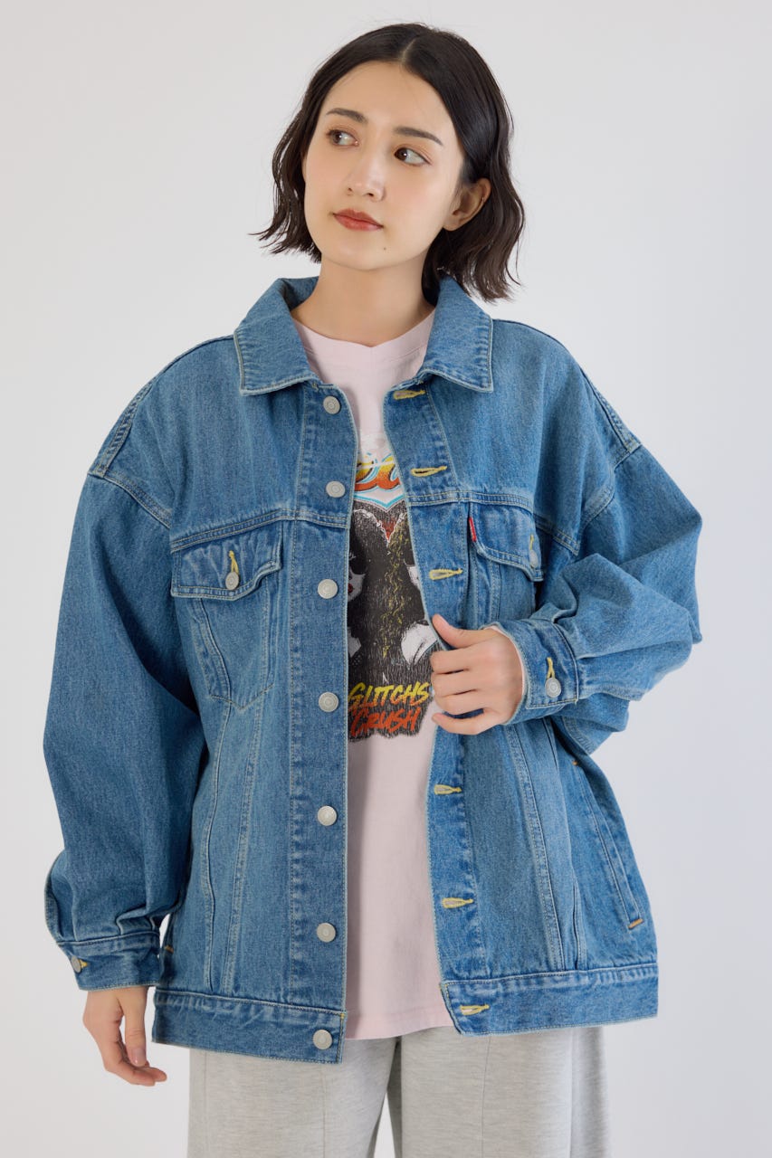 ビッグリボンデニムジャケット BLU FREE