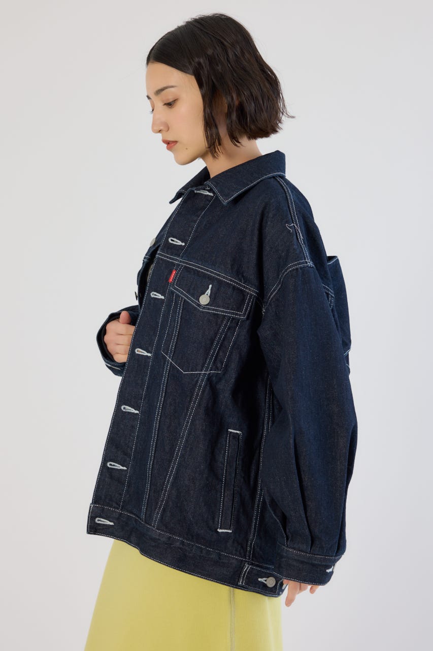 ビッグリボンデニムジャケット One Wash FREE