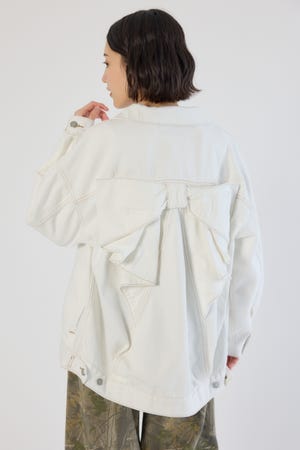 ビッグリボンデニムジャケット