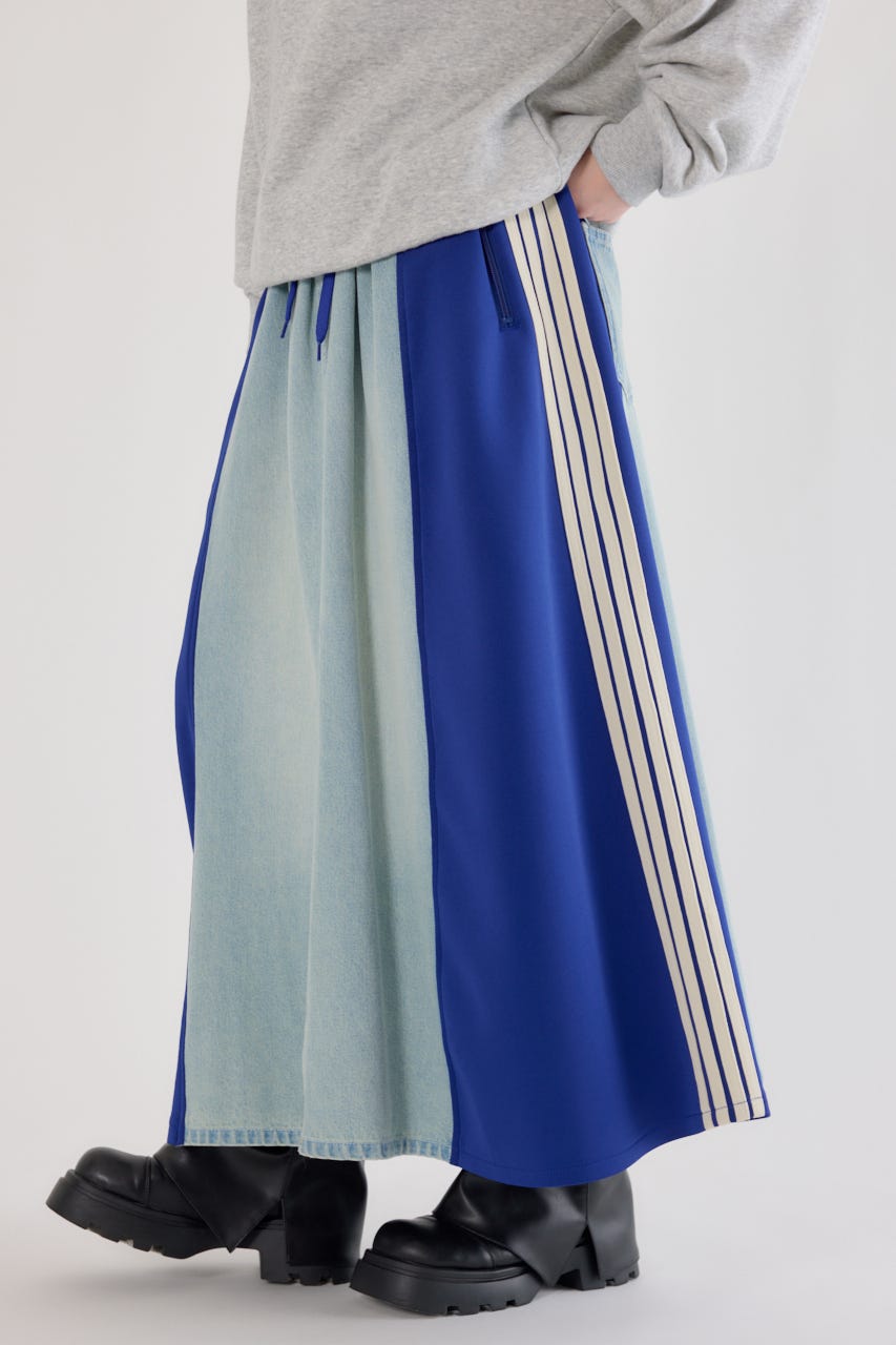 カスタムトラック デニムスカート 柄BLU FREE